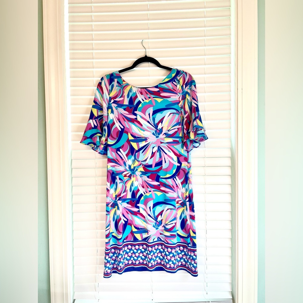 Pappagallo Multicolor Abstract Dress